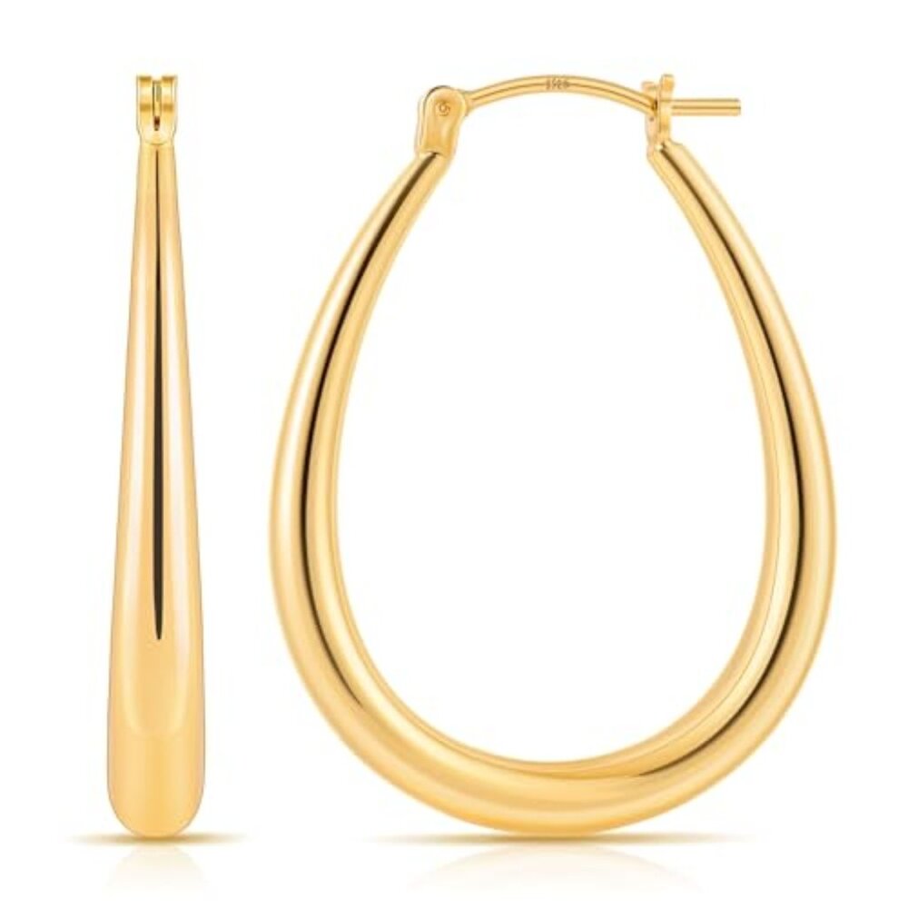 Chunky Hoop Earrings for Women